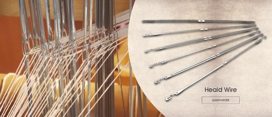 Stainless Steel Wire Heald Heald Wire For Carpet Industry 520MM Dobby Heald
